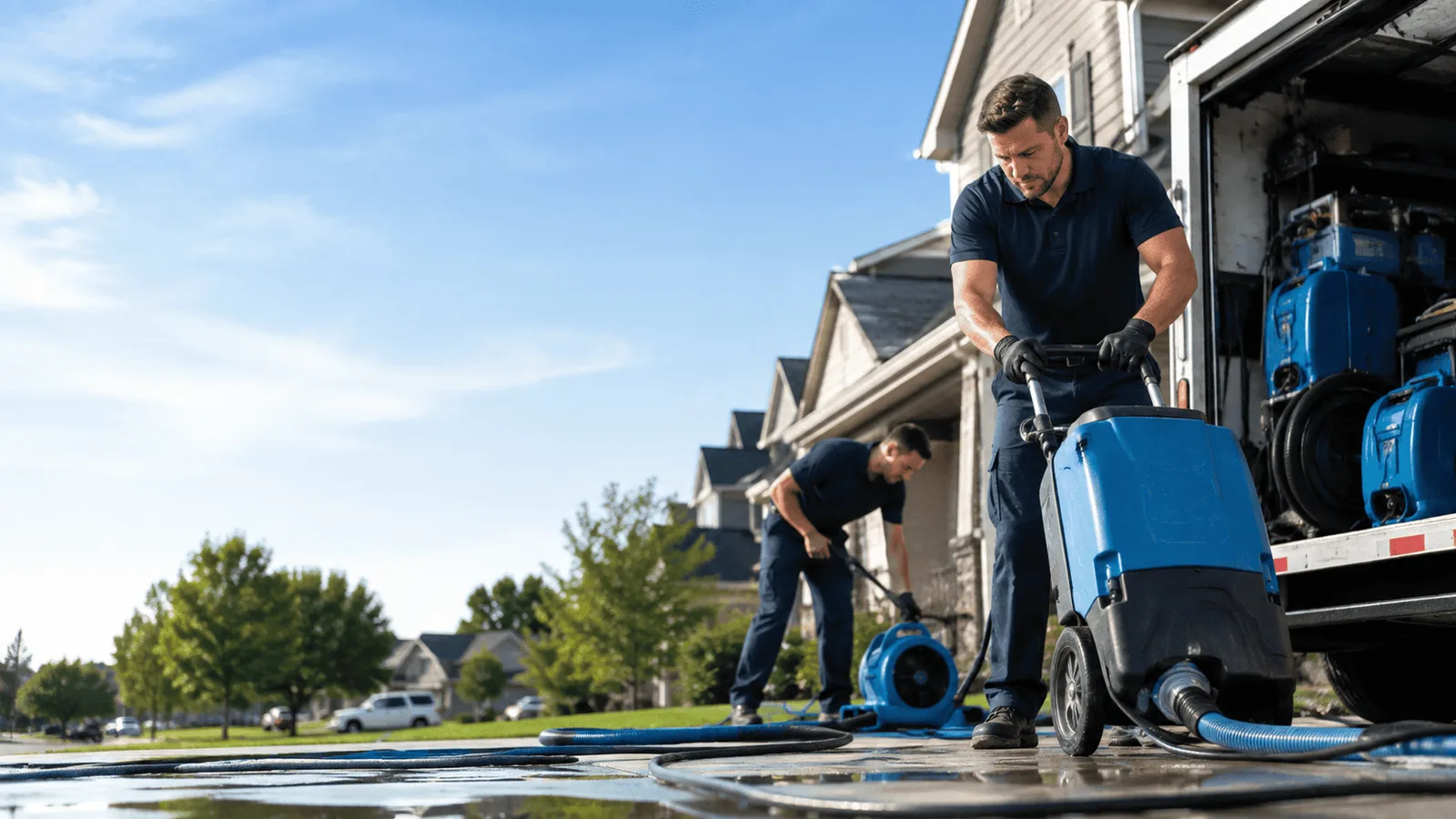 Dehumidification being performed in Decaturville, TN